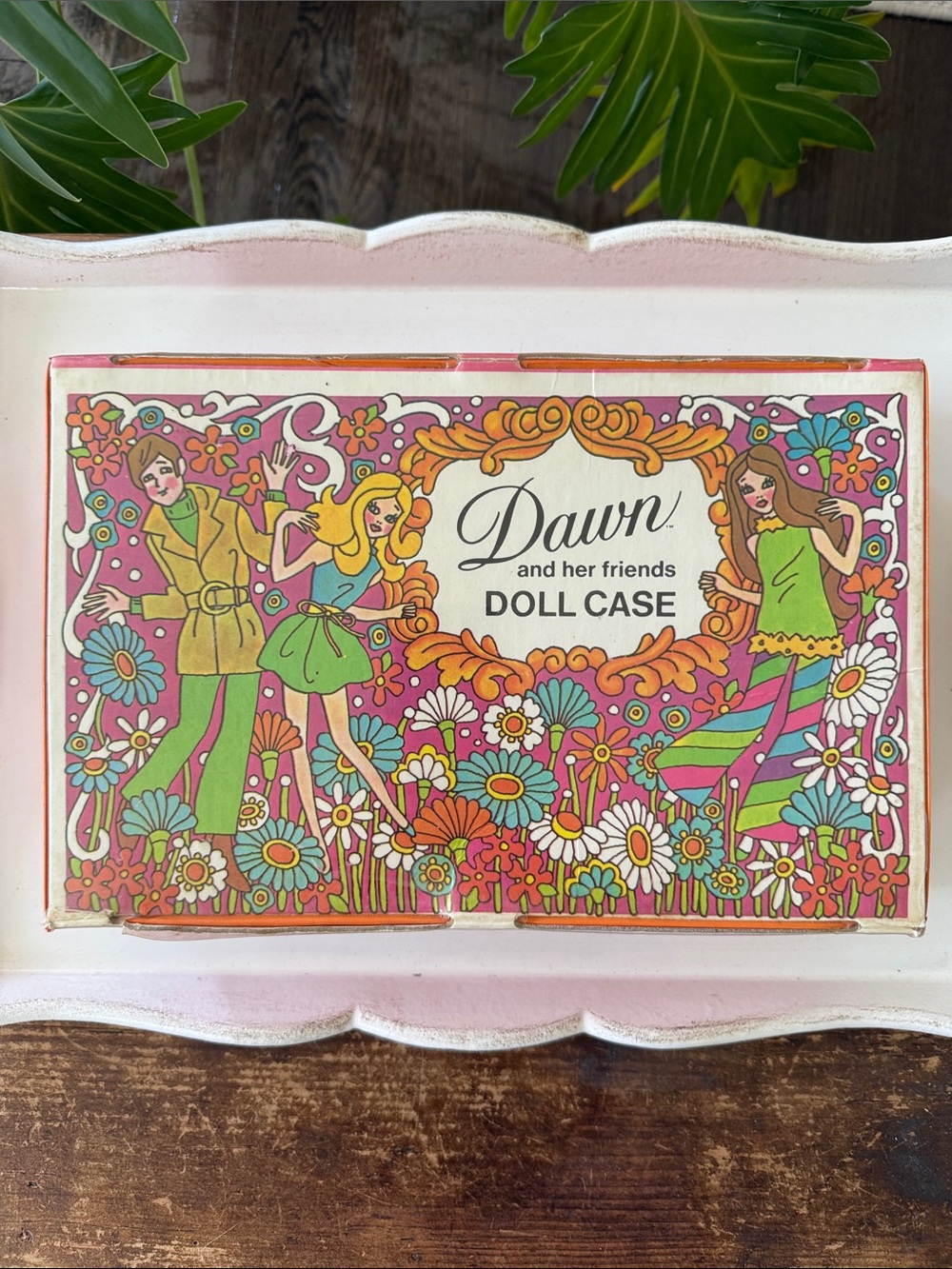 Vintage 1971 Dawn and her friends DOLL CASE - Case Only